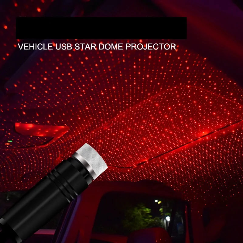 USB LED Starlight Atmosphere Projector for Cars and Home Decoration