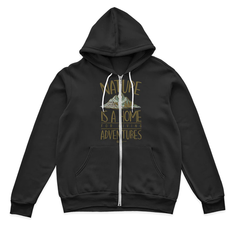 Nature Is A Home Zip Hoodie